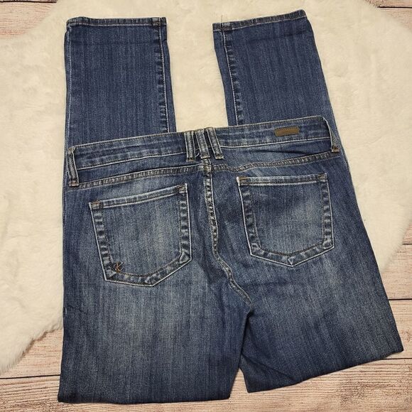 Kut from the Kloth medium wash factory distressed jeans - Picture 5 of 7